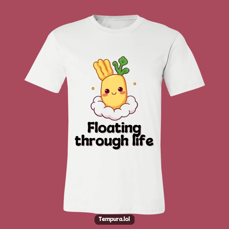 Funny Floating Tempura Veggie T-Shirt: Wear Your Calm Humor