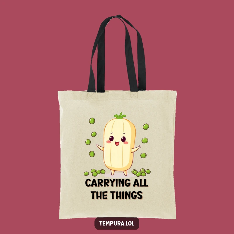 Funny Juggling Veggie Tote Bag: Carry Your Talents, Hilarious Gift