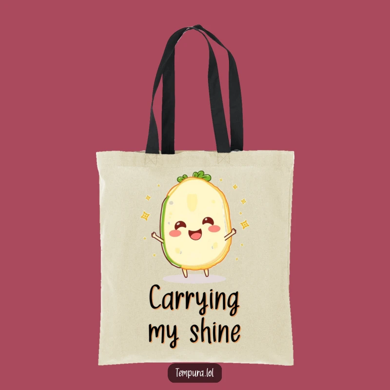 Funny Sparkling Veggie Slice Tote Bag: Carry Your Joyful Style