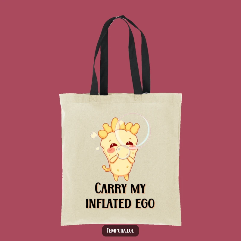 Funny Tempura Bubble Blowing Tote Bag - Carry Your Fun Essentials