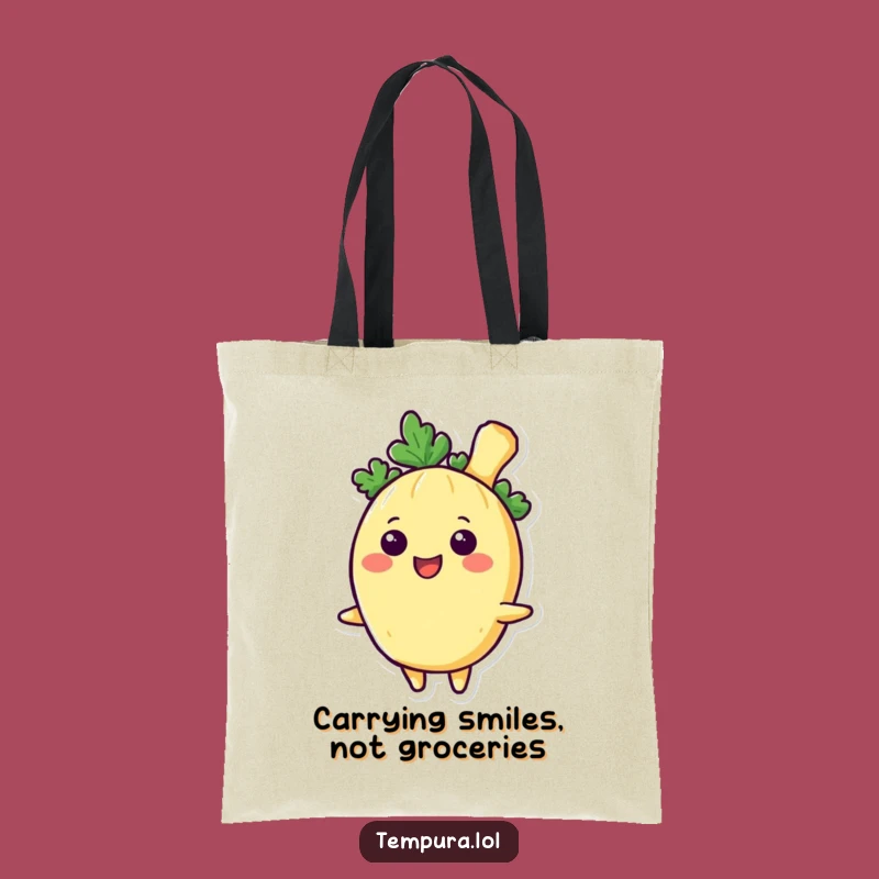 Funny Tempura Veggie Smile Tote Bag: Carry Your Joy, Deliciously Funny Gift