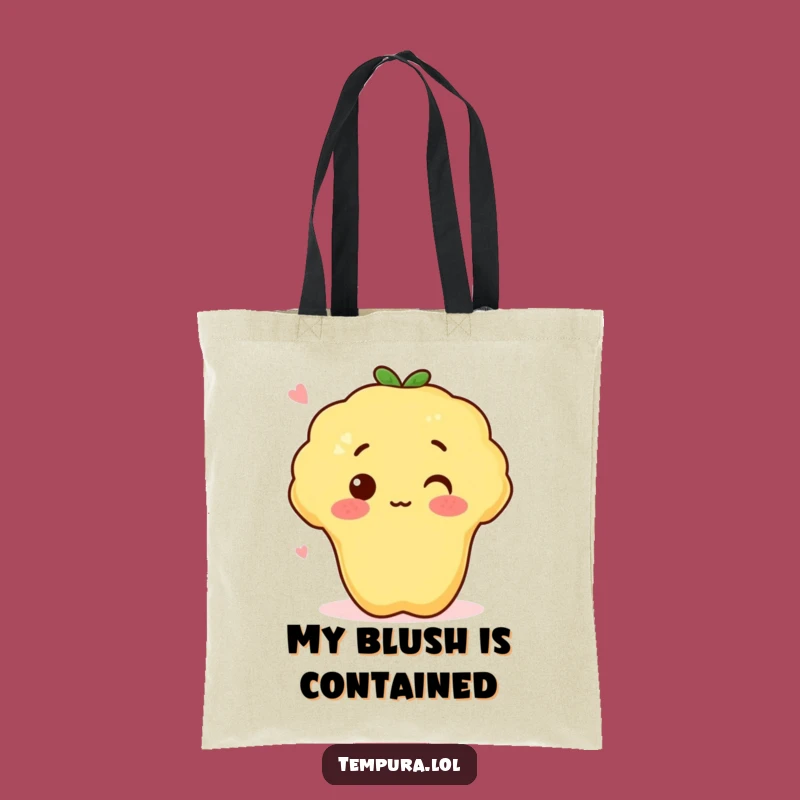 Funny Surprised Sweet Potato Tempura Tote Bag - Stylish and Hilarious Accessory